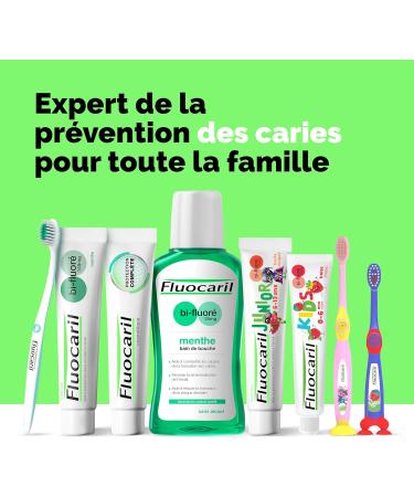 FLUOCARIL - Dentifrice Anti-Caries Protection Compl te Blancheur 145mg - Ar me/Go t Menthe - Email renforc et dents fortes - Aide pr venir les caries Haleine fra che Blancheur (lot de 2x 75ml) - Buy Online on GoSupps.com