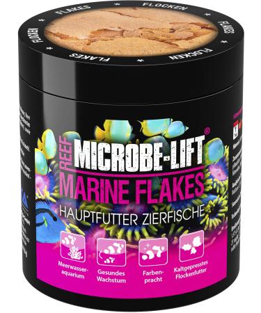 MICROBE-LIFT Marine Flakes - 250 ml - Quality flake food for marine fish promotes color and growth cold-pressed supports fish health. Fish 30 g (1 pack)