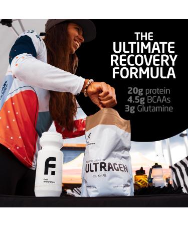 FIRST ENDURANCE Ultragen Workout Recovery Drink Powder Protein Mix Boosts Energy Accelerates Recovery | Cappuccino 15 Servings - Buy Online on GoSupps.com