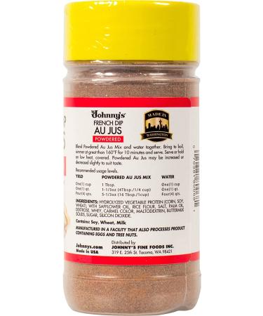 Johnny's French Dip Au Jus Powder 6 oz - Pack of 6 | Delicious Au Jus Mix for Perfect French Dips - Buy Online on GoSupps.com