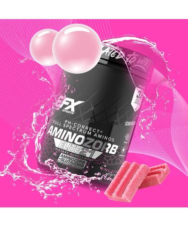 EFX Sports Aminozorb Elite 21 | PH-Correct, Full Spectrum Aminos + Glutamine | Essential & Non Essential Aminos | Zero Sugars | 30 Servings (Pink Bubblegum) - Buy Online on GoSupps.com