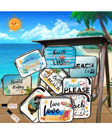 Makeup Organiser Make Up Bag: Clear PVC Travel Makeup Bag - Bag Portable Printed Cosmetic Bags for Women Girls - - Easy Clean Lightweight Perfect for Toiletries Cosmetics (J) - Buy Online on GoSupps.com