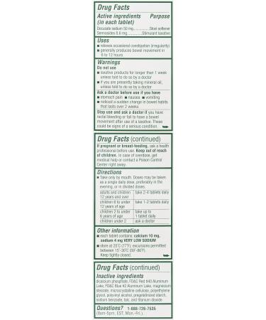 Colace 2-IN-1 Stool Softener & Stimulant Laxative Tablets - 60 Count - Buy Online on GoSupps.com