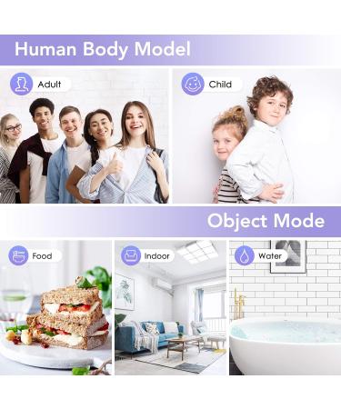 Wawech Baby Fieberthermometer Contactless Digital Infrared Thermometer 3-in-1 for Adults & Children with LCD Display 99 Memory Fever Alarm Purple - Buy Online on GoSupps.com