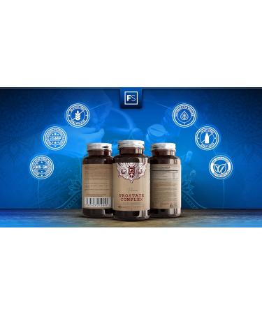 FS Prostate Supplements for Men UK | 90 Prostate Capsules with Broccolli 750mg Pumpkin Seed 500mg Nettle Leaf 500mg & Zinc | Mens Health Supplements | Non-GMO & Gluten Free | Made in The UK - Buy Online on GoSupps.com