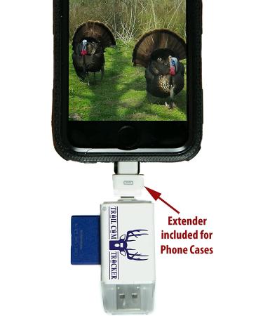 Trail Cam Tracker SD Card Reader for iPhone & Android - Fastest Game Camera Viewer for Deer Hunting - Includes Free Case - Buy Online on GoSupps.com
