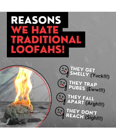 Extra Rough Exfoliating Washcloth - Body & Back Scrubber for Shower - 2 Pack (Black & Grey) - Hygienic, Extra Long, Men or Women - Bye Bye Loofah - Buy Online on GoSupps.com