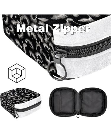 GIAPB Sanitary Napkin Storage Bag Period Bag Tampon Bag Makeup Bag Pad Pouch Feather Black Background Color2818 - Buy Online on GoSupps.com