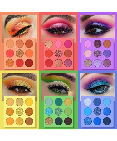 UCANBE 54 Colors Splashy Candies Eyeshadow Palette + 15pcs Makeup Brush Set - Highly Pigmented Eye Shadows for Long-Lasting, Waterproof Makeup with Easy Blending - Bright Colors, Matte, Metallic, Shimmer, Glitter - Includes Brushes - Buy Online on GoSupps.com