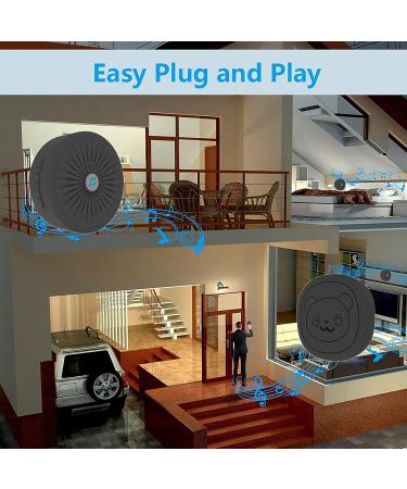 Allomn Pet Training Doorbell - Wireless Communication System with Adjustable Volume 1 Receiver & 2 Transmitters - Ideal for Dog Training - EU Connector - Buy Online on GoSupps.com