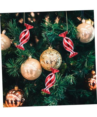 Lurrose Christmas Lollipop Decoration 60 Pcs Christmas Red Yule Gifts Red Ornament Lollipop Ornament Peppermint Lollipops Peppermint Canes Holiday Cane Filler Christmas Tree - Buy Online on GoSupps.com