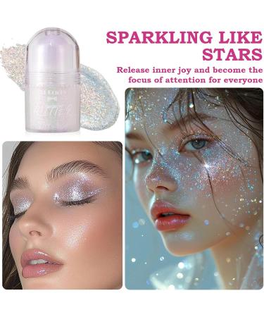  Astralong Roll-on Glitter Gel Body Face and Hair Waterproof and Long Lasting Glitter Makeup Holographic Gel with Shiny Flakes Perfect for Festivals Parties and Carnival - Buy Online on GoSupps.com