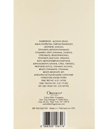 Calvin Klein Obsession for Men Eau de Toilette 4 Fl Oz - 1 Pack - Buy Online on GoSupps.com
