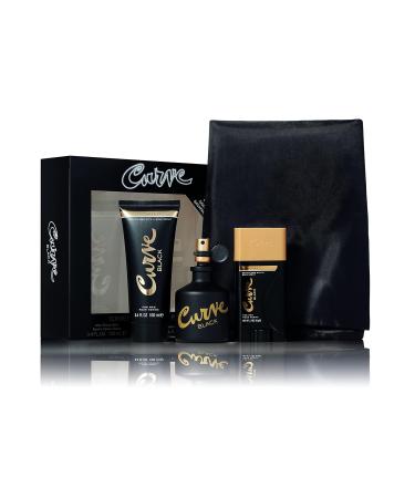 Men's Cologne Fragrance Gift Set by Curve Perfect for Stocking Stuffers Body Wash Cologne Spray & Deodorant Casual Day or Night Scent Curve Black 3 Piece Set - Buy Online on GoSupps.com