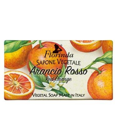 Florinda Fruits Red Orange Vegetal Soap Bar 50 G 1.76 Oz