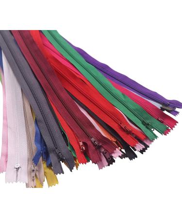 YAKA 60 Pack 7 Mix Nylon Coil Zippers Bulk - Tailor Sewing Craft Supplies - 20 Color Assortment - Buy Online on GoSupps.com