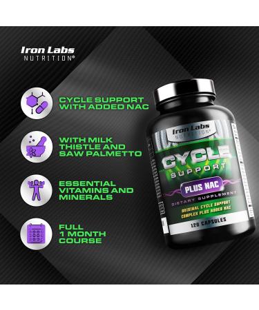 Cycle Support by Iron Labs Nutrition - On Cycle Protection & Liver Assist (120 Capsules) - Buy Online on GoSupps.com