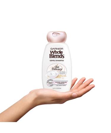 Garnier Whole Blends Oat Delicacy Gentle Shampoo - Nourishing & Soothing 12.5 fl oz (370 ml) - Buy Online on GoSupps.com