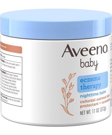 Aveeno Baby Eczema Therapy Nighttime Balm | Soothes Dry Itchy Skin | Hypoallergenic & Fragrance-Free | 11 oz - Buy Online on GoSupps.com