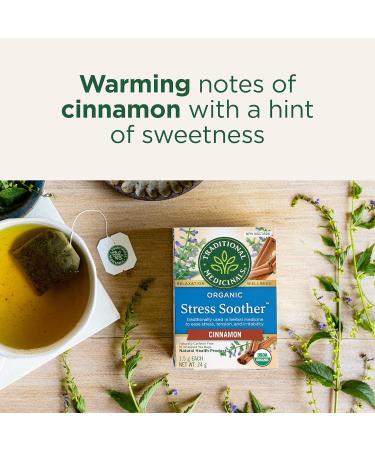 Traditional Medicinals - Organic Stress Soother Herbal Tea (Pack of 1) - Ease Stress Tension and Irritability - 16 Tea Bags Total Stress Soother 16 Count (Pack of 1) - Buy Online on GoSupps.com