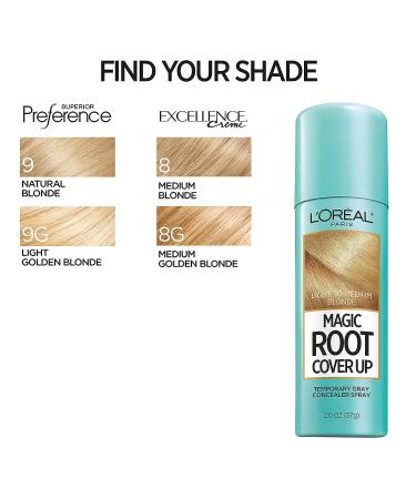 L'Oreal Paris Magic Root Cover Up Gray Concealer Spray 2 oz - Light to Medium Blonde - Buy Online on GoSupps.com