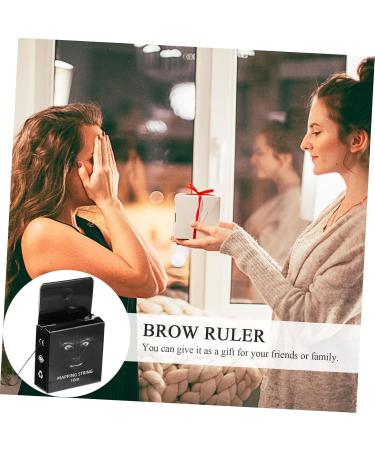 FOMIYES Ink Pattern Embroidery Thread Ruler Eyebrow Measuring Ruler Brows Microblading Ruler Draw a Line - Buy Online on GoSupps.com