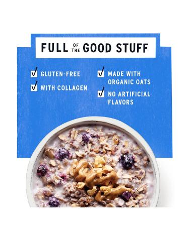 Buy Purely Elizabeth Gluten-Free Collagen Oats Cup, Blueberry Walnut - 12 Pack | Healthy Breakfast - Buy Online on GoSupps.com