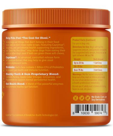 Zesty Paws Chew No Poo Bites - Coprophagia Deterrent for Dogs - Probiotic Digestive Enzymes - Chicken Flavor - 90 Soft Chews - Buy Online on GoSupps.com
