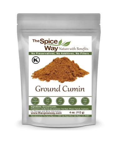 The Spice Way Ground Cumin - powder made from premium whole cumin seeds 4 oz resealable bag - Buy Online on GoSupps.com
