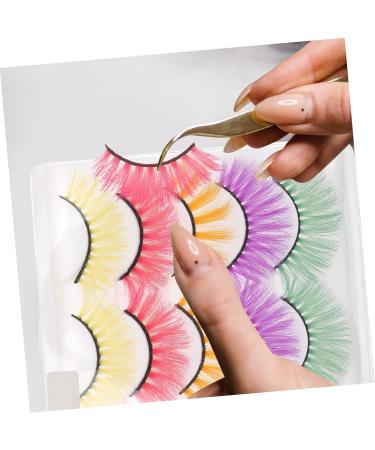 minkissy 5 Pairs Colored False Eyelashes Fake Lashes Natural Dramatic Lashes Performance Eyelashes Artificial Eyelashes Fake Lash Extensions False Lash Fake Lash Cosplay Do It Yourself - Buy Online on GoSupps.com
