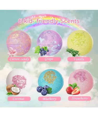 Venares Bath Bombs for Kids - Fun Bathing Additives with Surprises | 6-Pack 100g Bath Balls for Birthday Gifts - Buy Online on GoSupps.com