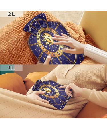 Zodiac 2L Hot Water Bottle with Cover - Pain Relief for Headaches Neck & Shoulders | Shop Internationally - Buy Online on GoSupps.com
