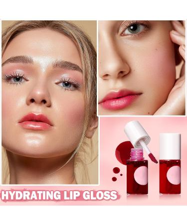 Cahiuyoa Korean Lip Tint Stain Set - Long Lasting, Moisturizing, Waterproof - High Pigment, Multi-use Lip & Cheek Tint - Natural Makeup - 2 Pack (01+02) - Buy Online on GoSupps.com