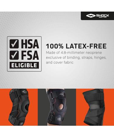 Shock Doctor 872 Knee Brace - Premium Support for ACL/PCL Injuries Meniscus Sprains & Hyperextension - XLarge Size for Men & Women | International Shipping Available - Buy Online on GoSupps.com