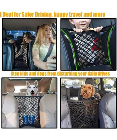 DYKESON Pet Barrier Car Net with Safety Mesh & Organizer for SUVs/Cars - Easy Install, Safe for Kids & Pets - Buy Online on GoSupps.com