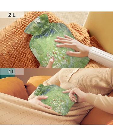 Van Gogh Daubigny's Garden Hot Water Bottle - Soft & Warm Cozy Comfort for Bed Hand Neck & Shoulders | Perfect Winter Essential - 1L - Buy Online on GoSupps.com