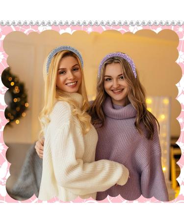 Beaded Faux Pearl Headband Set - Bridal Wedding Hair Accessories for Women - Buy Online on GoSupps.com