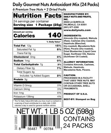 Healthy Daily Antioxidant Mix - 24 Count, 24 Ounce | Fresh & Nutritious Snack - Buy Online on GoSupps.com