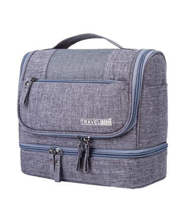 Hanging Bag Travel Cosmetic Kit Large Organizer Wet And Dry Toiletry Kit Makeup Kit Lip Products Organizer(Color:Gray) One Size Gray