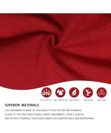 Kavya Wide Boho Headbands for Women - 6 Pack Multicolored Hair Bands | Elastic Yoga Sports Hairbands - Buy Online on GoSupps.com