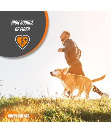 Organic Psyllium Husk Powder - Fiber Supplement for Baking | 500g (1.1 lbs) | Gluten Free & Organic | BulkSupplements.com - Buy Online on GoSupps.com