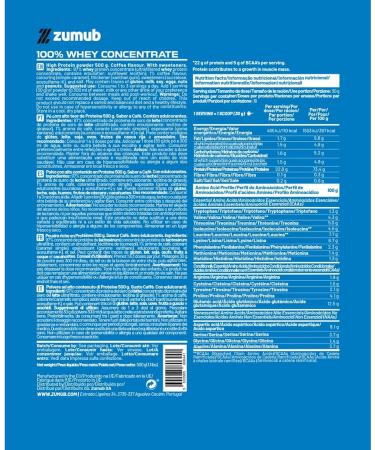 Zumub 100 Whey Concentrate protein additive coffee 500 g - Buy Online on GoSupps.com