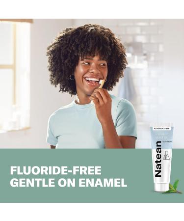 Natean Clean + Whiten Fluoride Free Whitening Toothpaste - Clean Mint 4.7 Oz - Buy Online on GoSupps.com