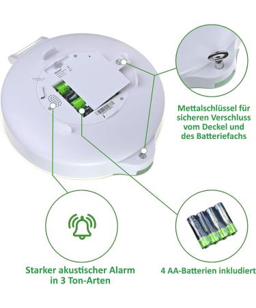 Edoso Automatic Medication Box with 9 Alarms & Large Display | Ginkgo Biloba Supplement for Forgetfulness & Light Dementia | International Shipping - Buy Online on GoSupps.com