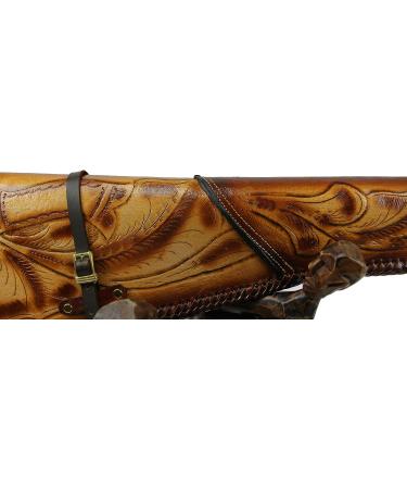 TJAYZ Hand-Tooled Genuine Leather Rifle Scabbard Shotgun Sleeve - Western Hardcase Saddle - Buy Online on GoSupps.com