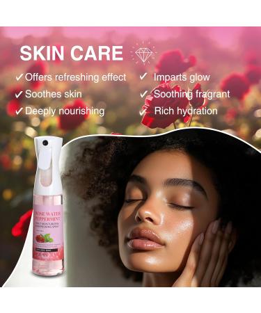 Rose Water and Peppermint Hair Scalp Moisturizing Spray with Castor Oil - For Natural Loc Care and Dreadlock Maintenance (10 oz) 10 Fl Oz (Pack of 1) - Buy Online on GoSupps.com