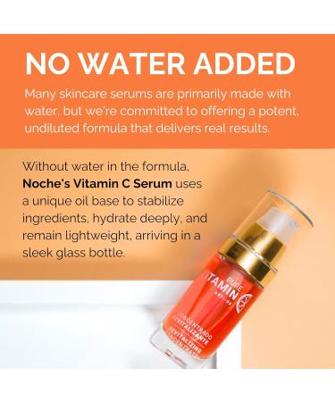Noche Y Dia Vitamin C Serum for Mature Skin - Made in Spain - Anti Aging Formula Hydrates Moisturizes Firms - Targets Sun Spots Fine Lines Wrinkles - 30mL (1 fl oz) - Buy Online on GoSupps.com