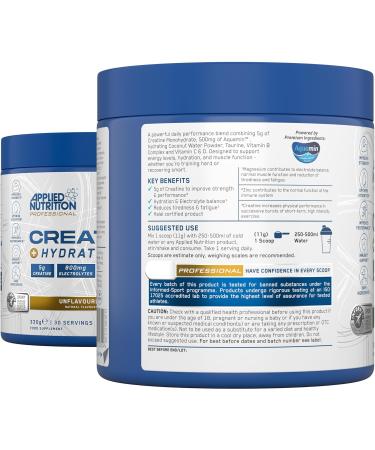 Applied Nutrition Creatine + Hydration Unflavoured - 330g - Buy Online on GoSupps.com
