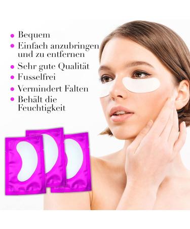 Buy 100 Pairs Eyes Pads for Eyelash Extensions | High-Quality Eye Patches for Perfect Lash Application - Buy Online on GoSupps.com