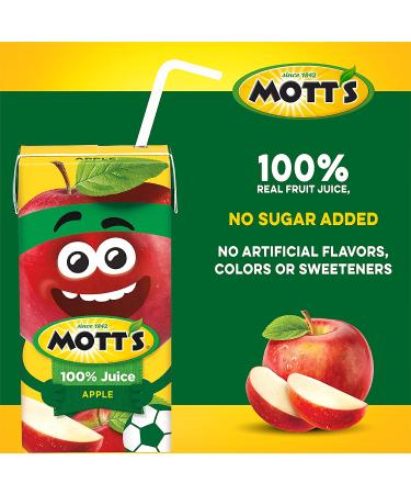 Mott's Original Apple 100% Juice 6.75 Fl Oz (Pack of 8) - Refreshing and Delicious Apple Juice - Buy Online on GoSupps.com